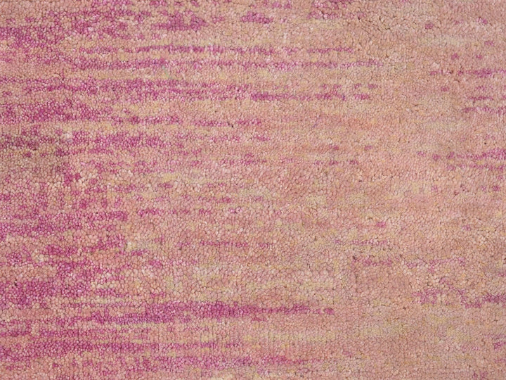 2'2" x 3'3" New Hand Knotted Pink Wool Runner Oriental Rug - MOA10266759