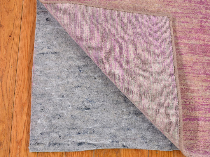 2'2" x 3'3" New Hand Knotted Pink Wool Runner Oriental Rug - MOA10266759