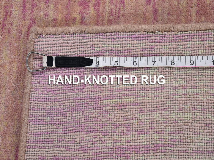 2'2" x 3'3" New Hand Knotted Pink Wool Runner Oriental Rug - MOA10266759