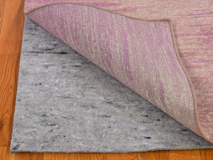3'1" x 5'5" New Hand Knotted Pink Wool Rectangle Oriental Rug - MOA10266762