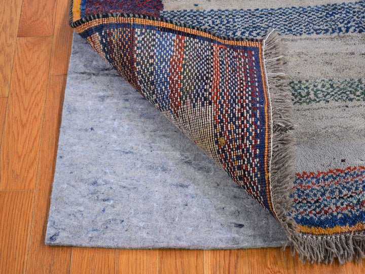 4'1" x 5'0" New Hand Knotted Brown Wool Rectangle Oriental Rug - MOA10266777