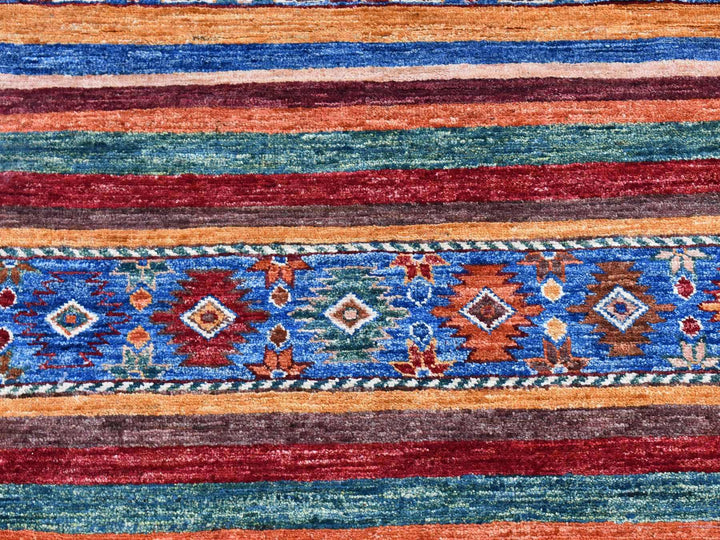2'8" x 8'3" New Hand Knotted Red Wool Runner Oriental Rug - MOA10266828