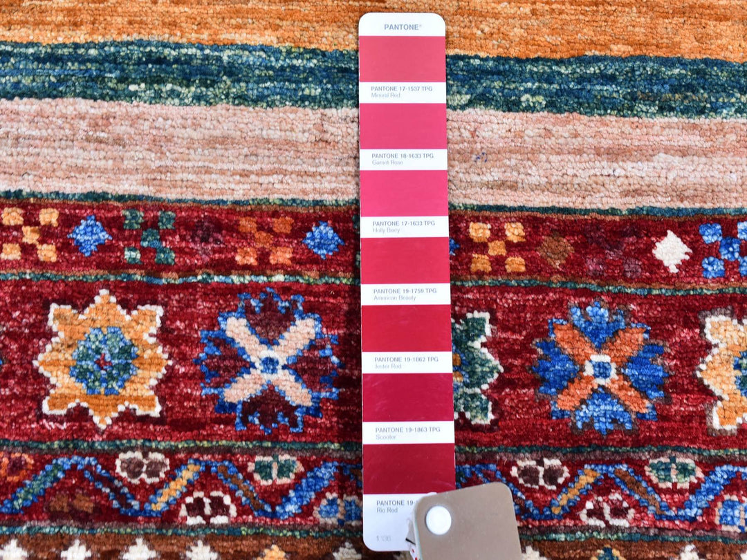 2'8" x 8'3" New Hand Knotted Red Wool Runner Oriental Rug - MOA10266828