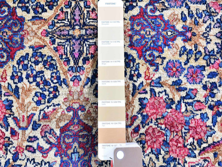 2'8" x 11'6" Vintage Hand Knotted Ivory Wool Runner Oriental Rug - MOA10266840