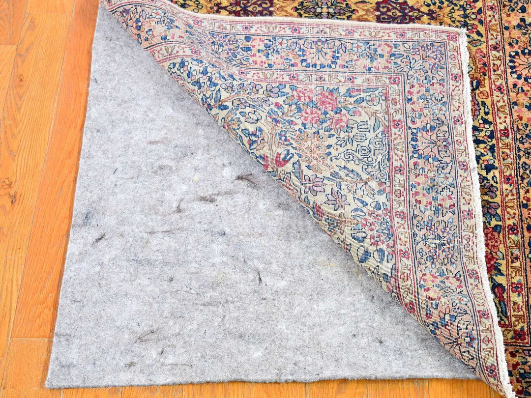 2'8" x 11'6" Vintage Hand Knotted Ivory Wool Runner Oriental Rug - MOA10266840