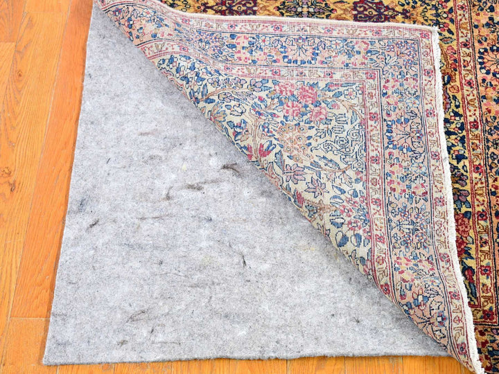 2'8" x 11'6" Vintage Hand Knotted Ivory Wool Runner Oriental Rug - MOA10266840
