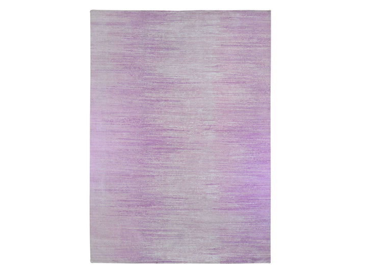 10'0" x 14'2" New Hand Knotted Pink Wool Rectangle Oriental Rug - MOA10266848