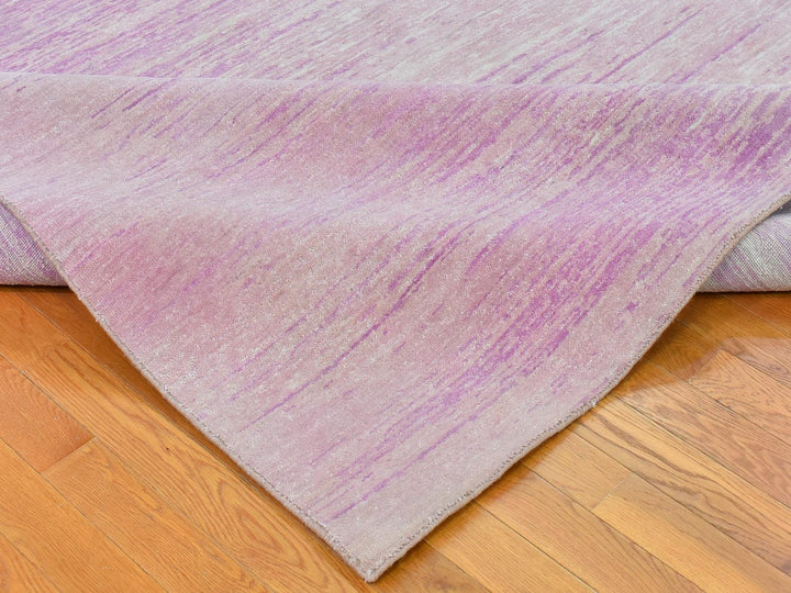 10'0" x 14'2" New Hand Knotted Pink Wool Rectangle Oriental Rug - MOA10266848