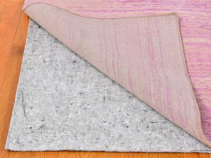 10'0" x 14'2" New Hand Knotted Pink Wool Rectangle Oriental Rug - MOA10266848
