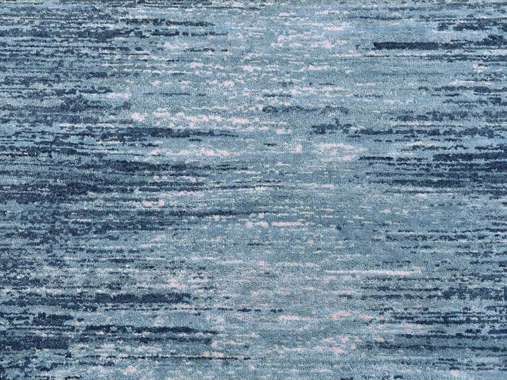 3'0" x 5'2" New Hand Knotted Blue Wool Rectangle Oriental Rug - MOA10266857