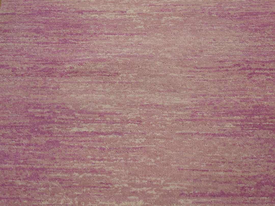 2'7" x 12'3" New Hand Knotted Pink Wool Runner Oriental Rug - MOA10266878