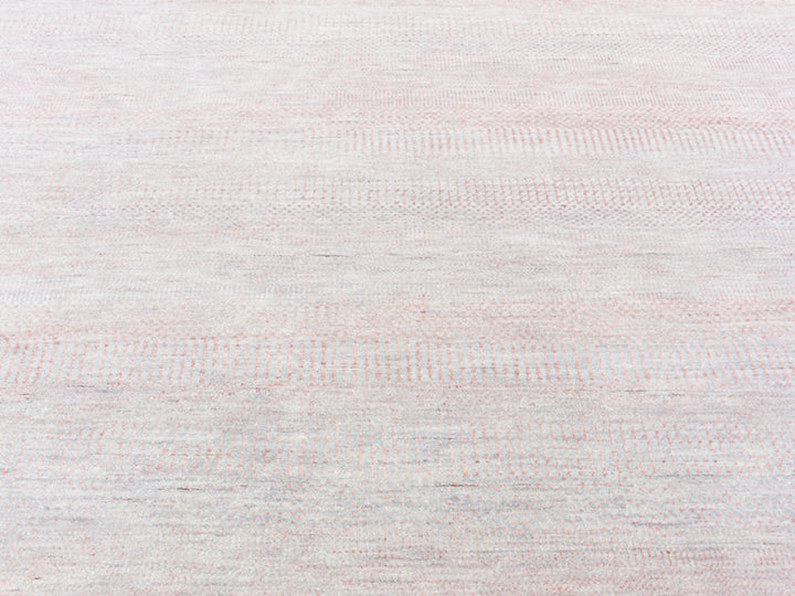 9'0" x 12'1" New Hand Knotted Pink Wool & Silk Rectangle Oriental Rug - MOA10266896
