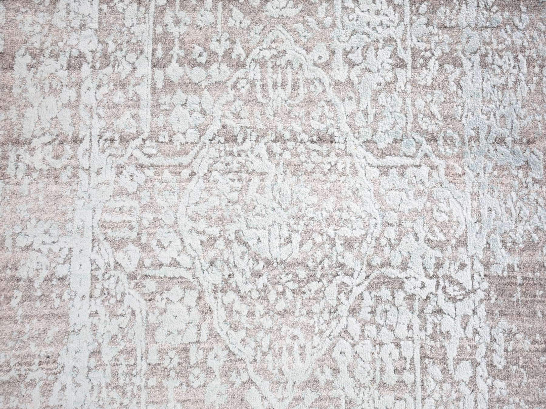 2'7" x 14'0" New Hand Knotted Blue Wool & Silk Runner Oriental Rug - MOA10266988