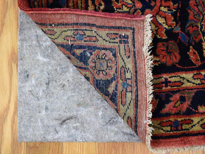 12'4" x 19'3" Vintage Hand Knotted Red Wool Rectangle Oriental Rug - MOA10266991