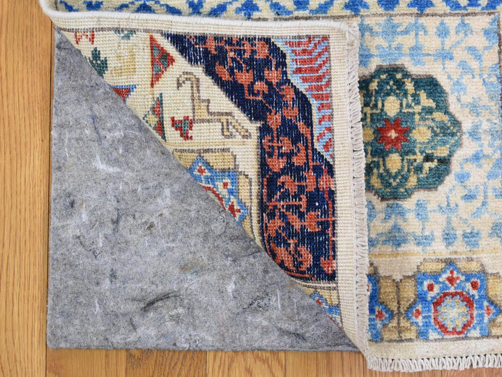 10'0" x 13'9" New Hand Knotted Ivory Wool Rectangle Oriental Rug - MOA10266999