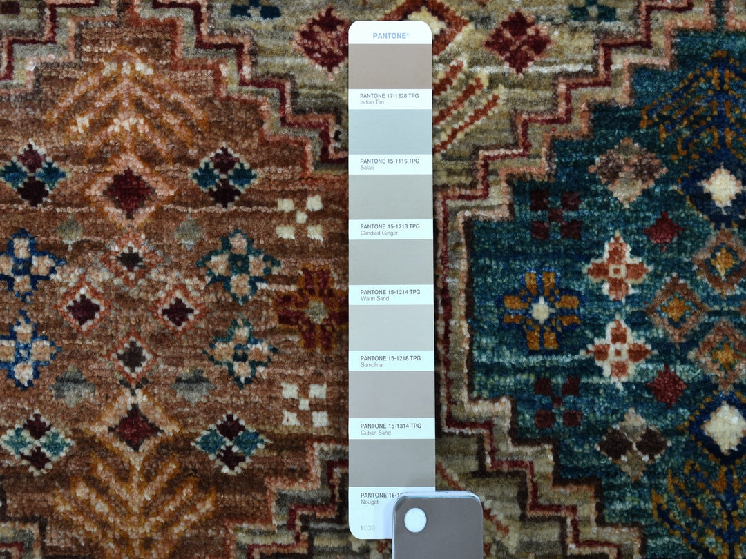 2'9" x 8'0" New Hand Knotted Brown Wool Runner Oriental Rug - MOA10267095