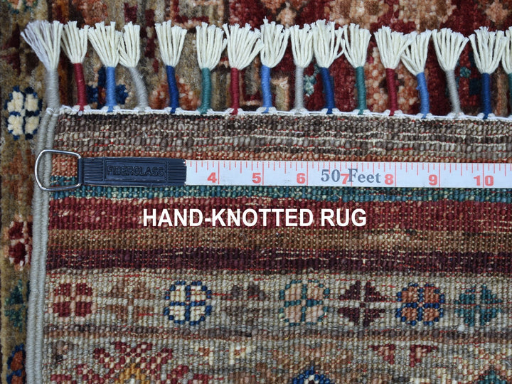 2'9" x 8'0" New Hand Knotted Brown Wool Runner Oriental Rug - MOA10267095