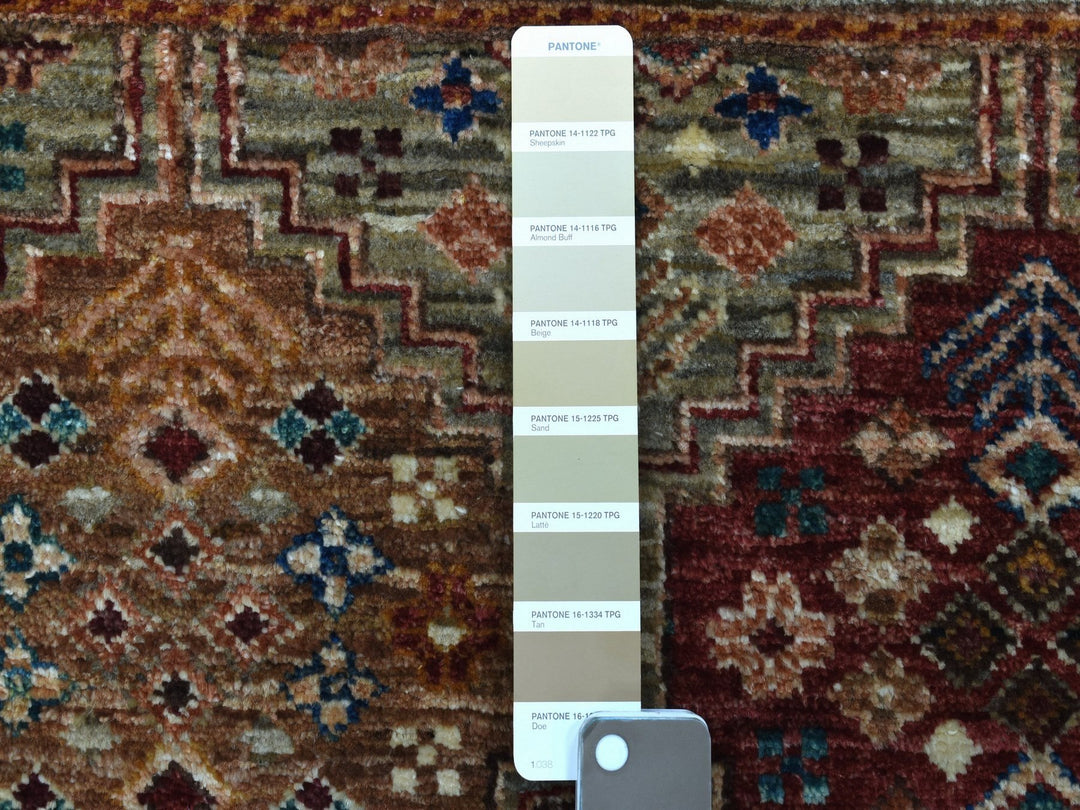 2'9" x 8'0" New Hand Knotted Grey Wool Runner Oriental Rug - MOA10267120