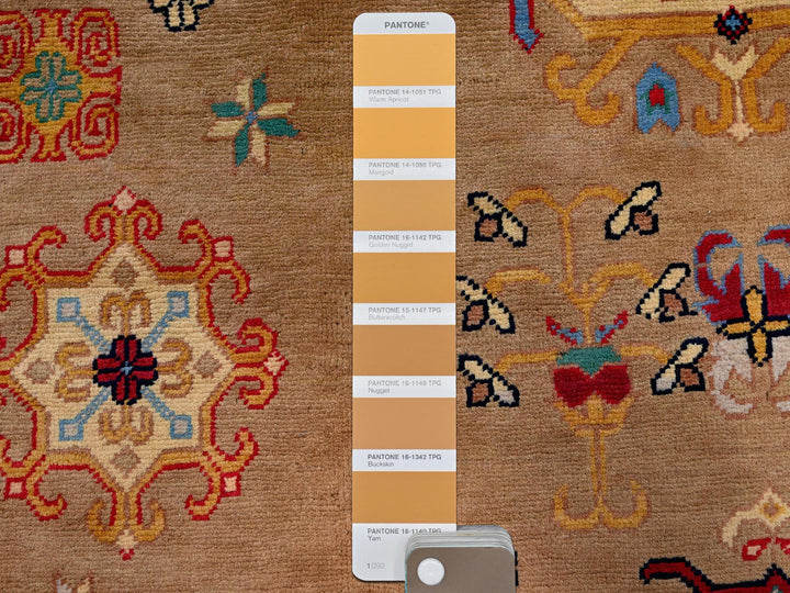 4'11" x 6'10" New Hand Knotted Brown Wool Rectangle Oriental Rug - MOA102672