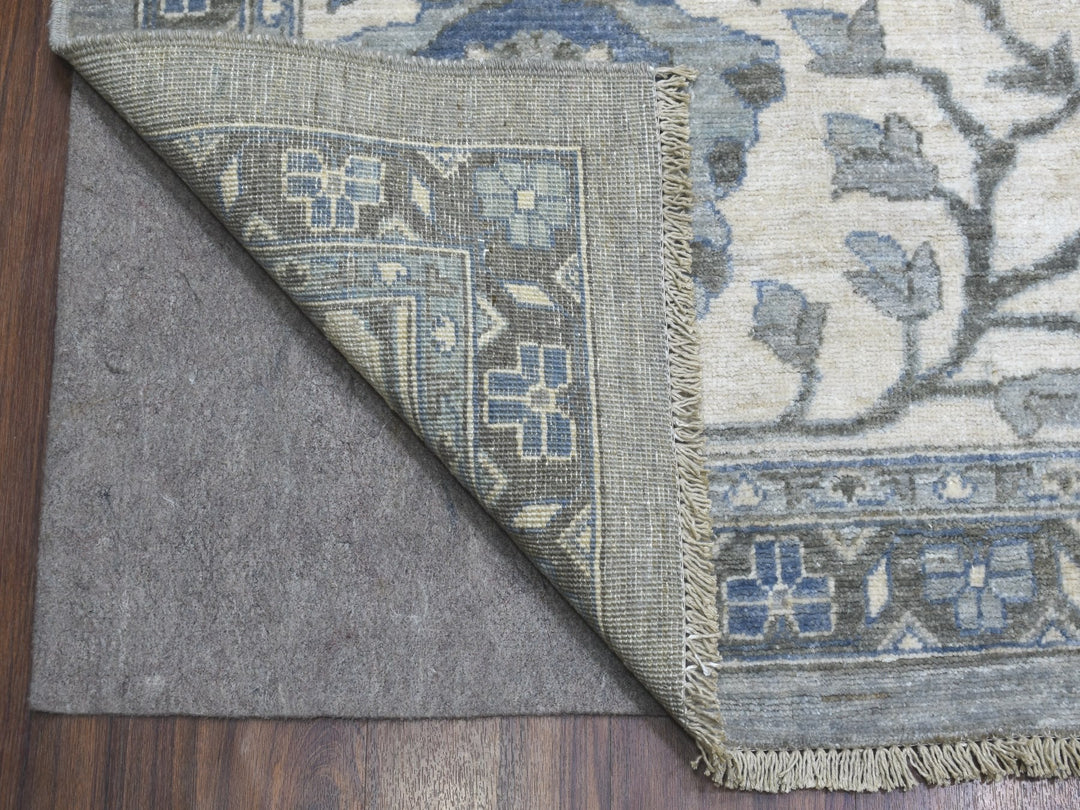 12'0" x 17'8" New Hand Knotted Grey Wool Rectangle Oriental Rug - MOA10267383