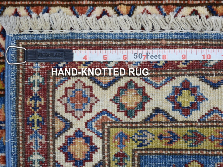 2'0" x 2'10" New Hand Knotted Blue Wool Rectangle Oriental Rug - MOA10267623