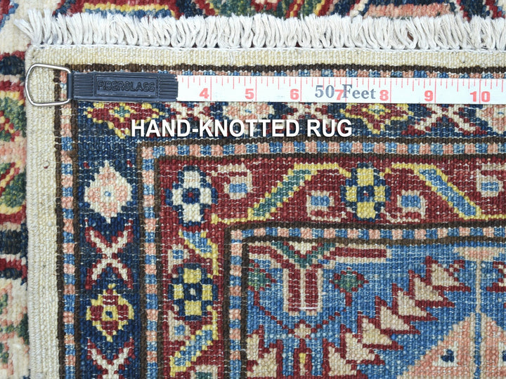 5'0" x 6'5" New Hand Knotted Ivory Wool Rectangle Oriental Rug - MOA10267628