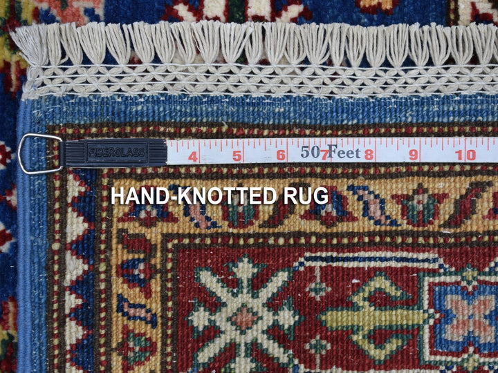 2'6" x 8'8" New Hand Knotted Blue Wool Runner Oriental Rug - MOA10267654
