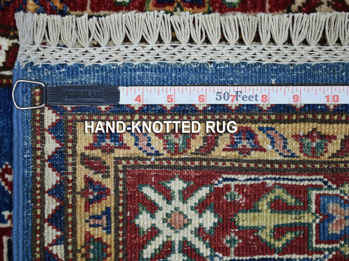 2'7" x 8'7" New Hand Knotted Blue Wool Runner Oriental Rug - MOA10267660