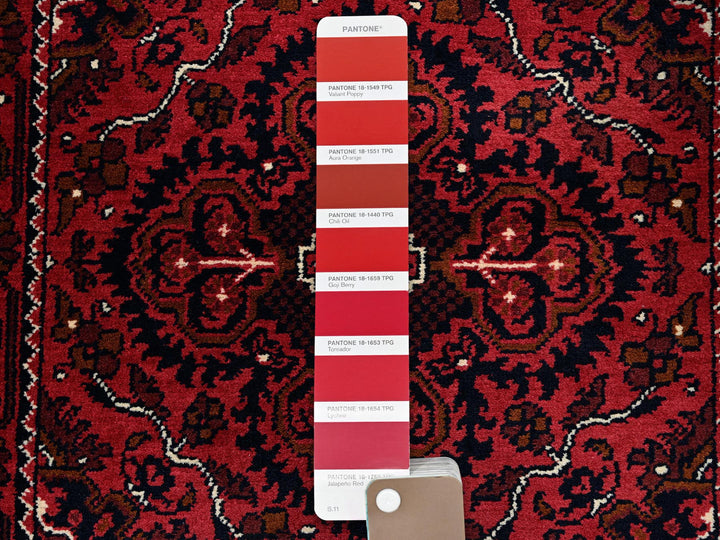 2'3" x 5'2" New Hand Knotted Red Wool Runner Oriental Rug - MOA102678
