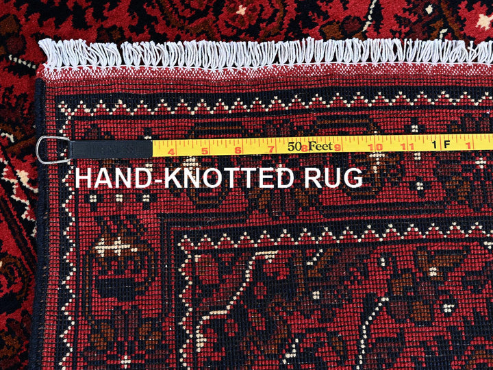 2'3" x 5'2" New Hand Knotted Red Wool Runner Oriental Rug - MOA102678
