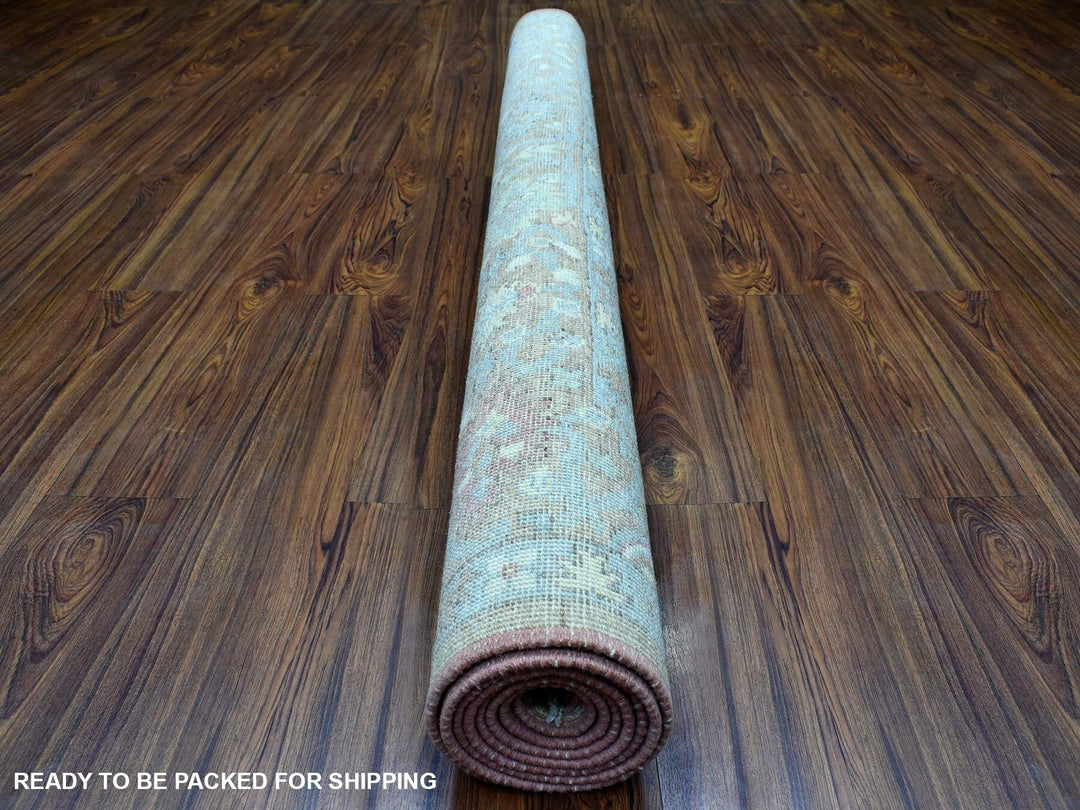 6'1" x 8'10" New Hand Knotted Brown Wool Rectangle Oriental Rug - MOA10267947
