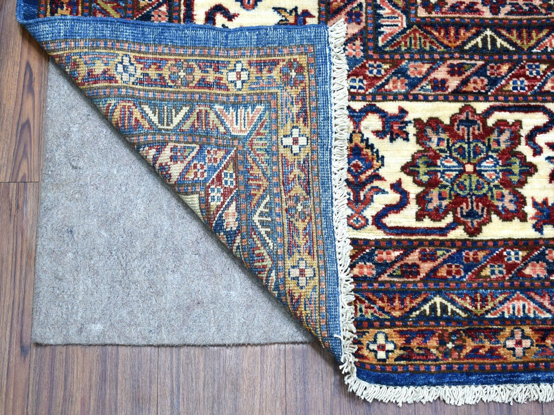 8'10" x 12'0" New Hand Knotted Blue Wool Rectangle Oriental Rug - MOA10267995