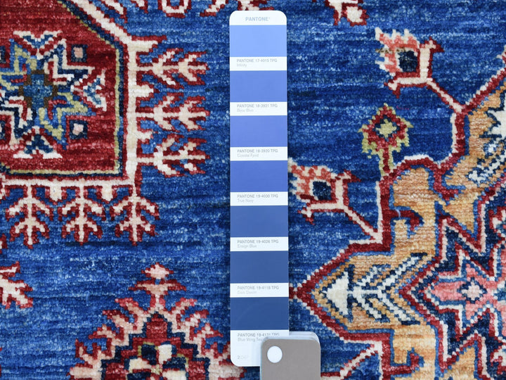 8'10" x 12'0" New Hand Knotted Blue Wool Rectangle Oriental Rug - MOA10267995