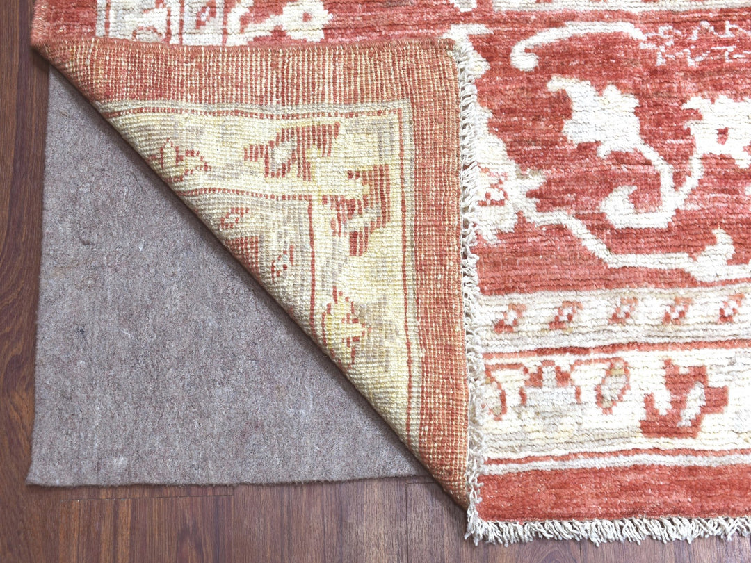 11'9" x 14'9" New Hand Knotted Red Wool Rectangle Oriental Rug - MOA10268145