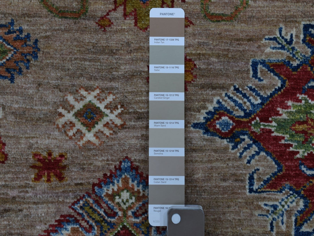 9'0" x 11'9" New Hand Knotted Beige Wool Rectangle Oriental Rug - MOA10268154