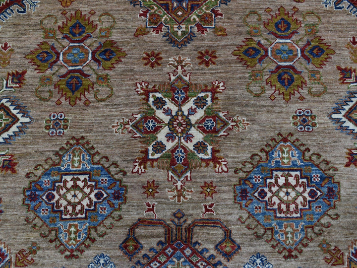9'0" x 11'9" New Hand Knotted Beige Wool Rectangle Oriental Rug - MOA10268154