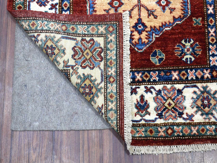 2'10" x 23'0" New Hand Knotted Red Wool Runner Oriental Rug - MOA10268644
