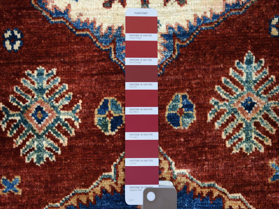 2'10" x 23'0" New Hand Knotted Red Wool Runner Oriental Rug - MOA10268644