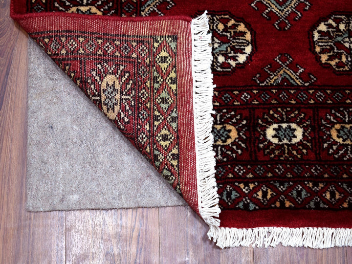 3'0" x 4'5" New Hand Knotted Red Wool Rectangle Oriental Rug - MOA10268798