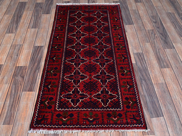 2'3" x 4'8" New Hand Knotted Red Wool Runner Oriental Rug - MOA102687