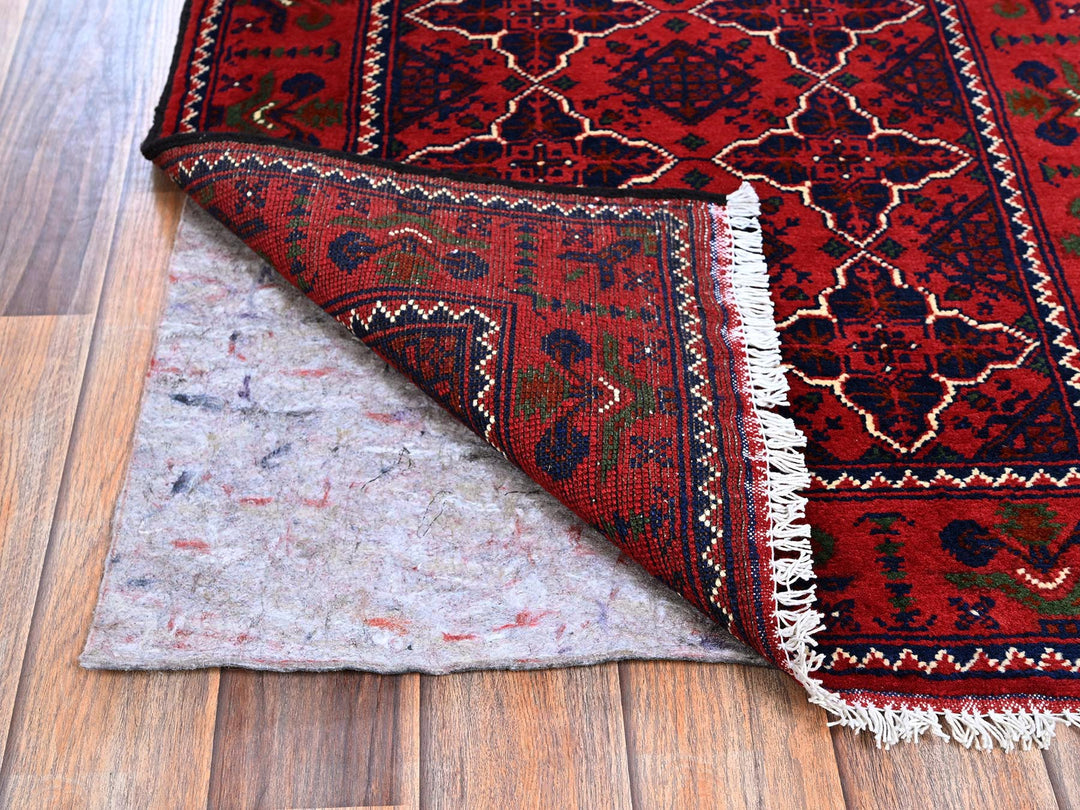 2'3" x 4'8" New Hand Knotted Red Wool Runner Oriental Rug - MOA102687