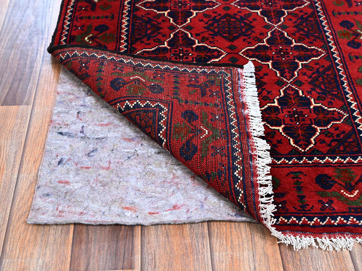 2'3" x 4'8" New Hand Knotted Red Wool Runner Oriental Rug - MOA102687