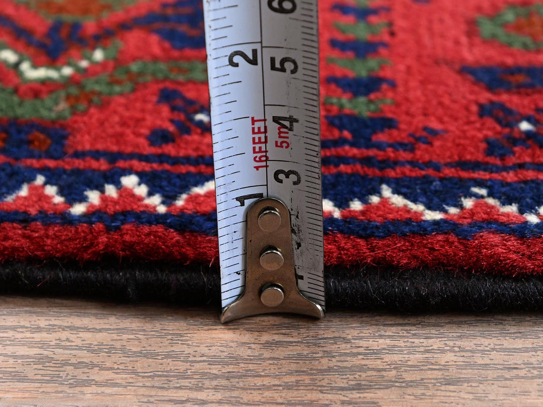 2'3" x 4'8" New Hand Knotted Red Wool Runner Oriental Rug - MOA102687