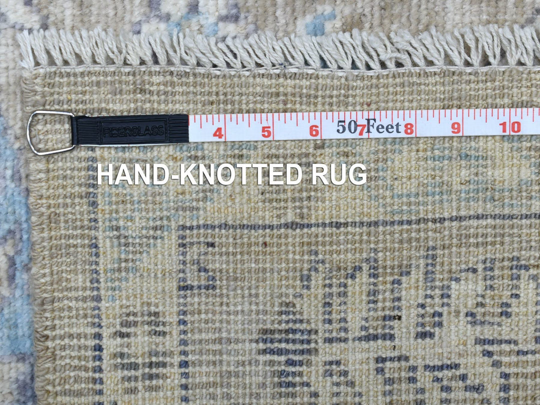 6'1" x 9'7" New Hand Knotted Brown Wool Rectangle Oriental Rug - MOA10268864