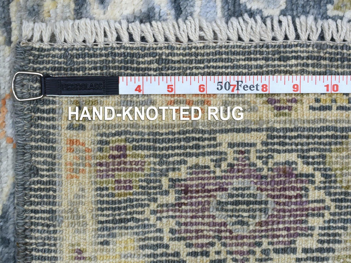 3'3" x 10'0" New Hand Knotted Black Wool Runner Oriental Rug - MOA10268897