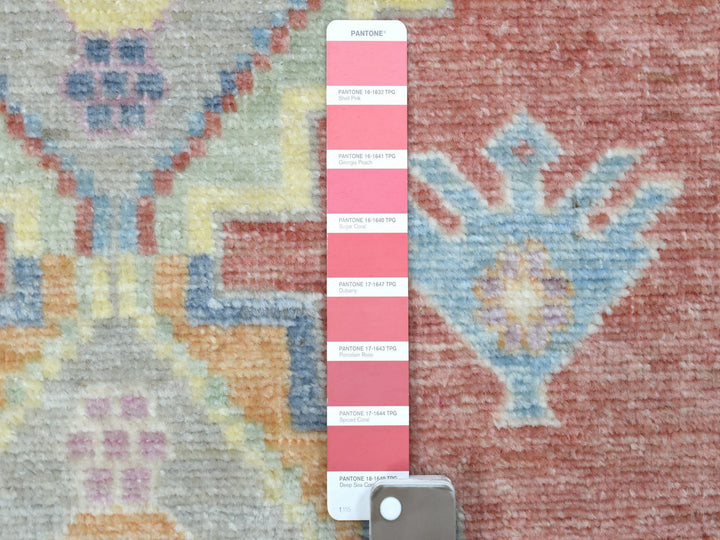 2'10" x 9'6" New Hand Knotted Red Wool Runner Oriental Rug - MOA10268985