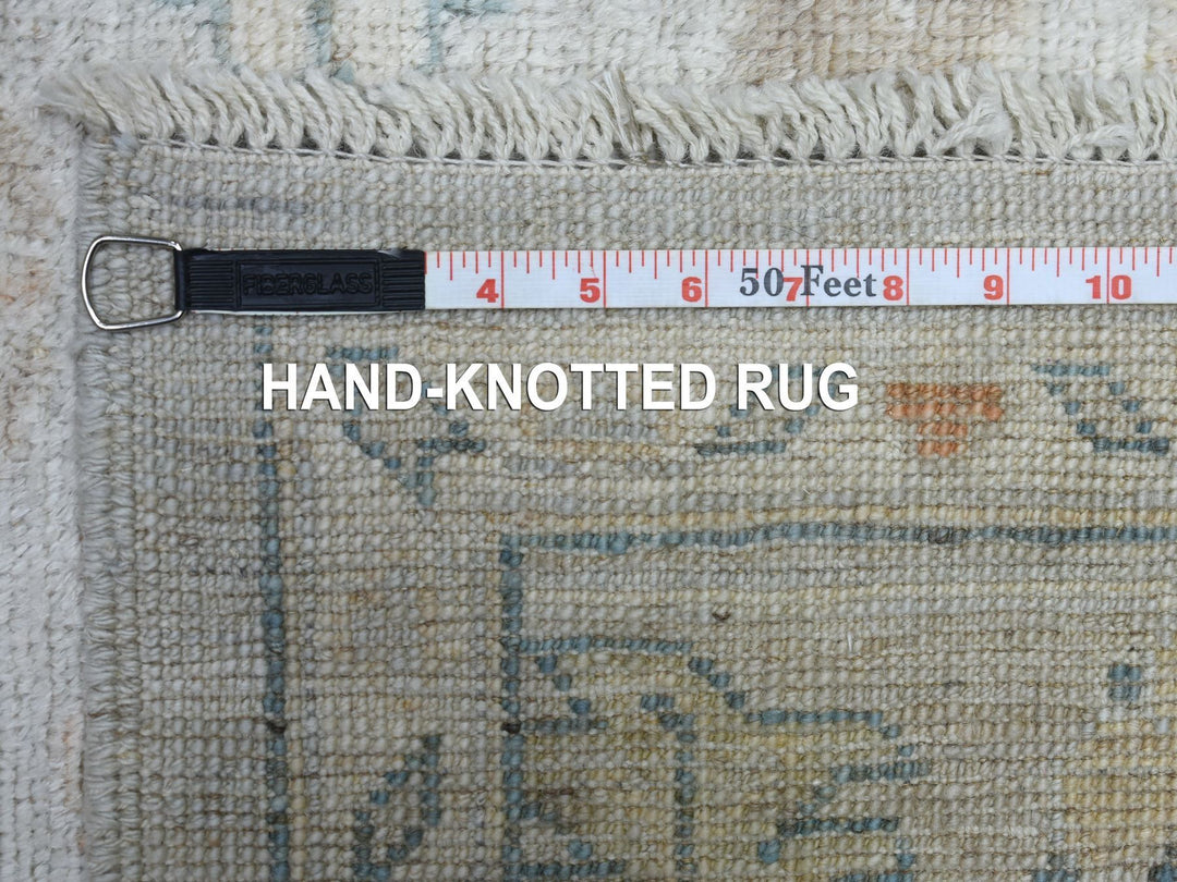 6'0" x 8'9" New Hand Knotted Grey Wool Rectangle Oriental Rug - MOA10269036
