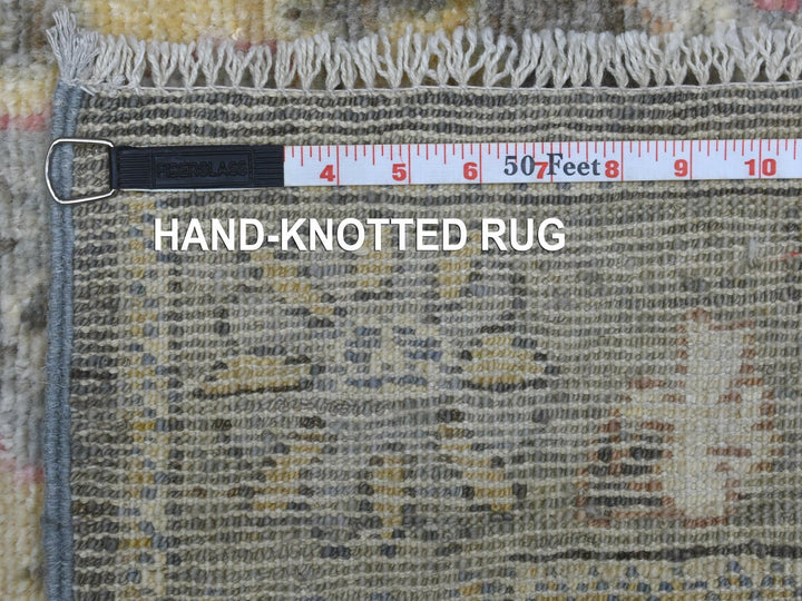 2'8" x 10'1" New Hand Knotted Black Wool Runner Oriental Rug - MOA10269047