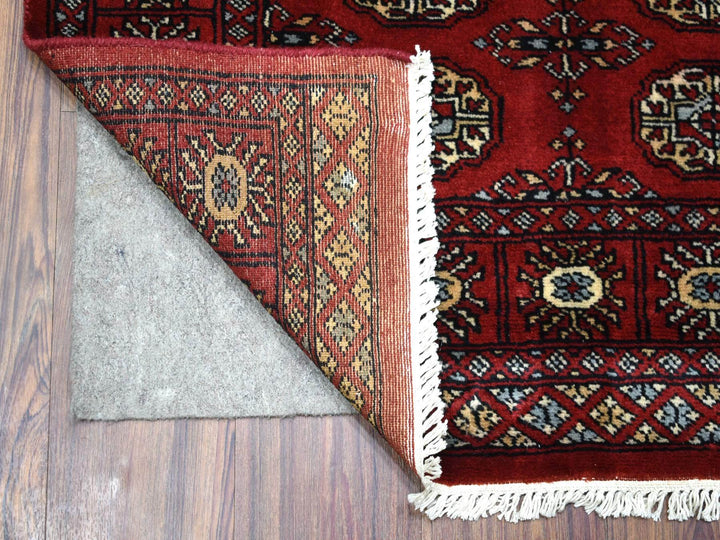 3'0" x 4'9" New Hand Knotted Red Wool Rectangle Oriental Rug - MOA10269225