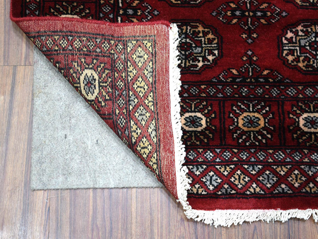 3'0" x 4'10" New Hand Knotted Red Wool Rectangle Oriental Rug - MOA10269227